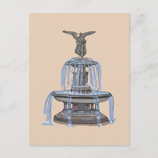 Bethesda Fountain - New York - Briefkaart (Voorkant)