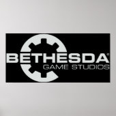 Bethesda Game Studios Logo Gray Poster (Voorkant)