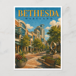 Bethesda Maryland Bethesda Row GeoSaga Briefkaart