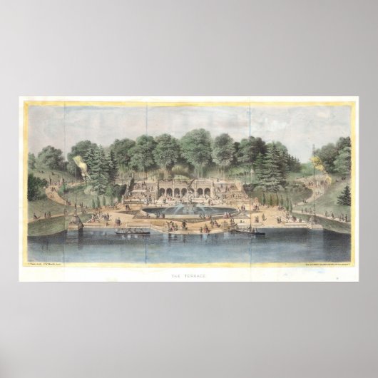 Bethesda Terrace Central Park kunstwerk Poster (Voorkant)