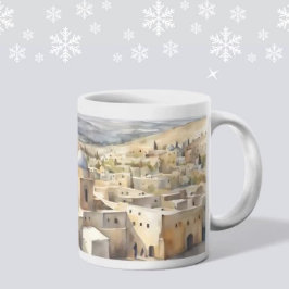 Bethlehem Aquarel Mok – Tijdloos heilig land cadea