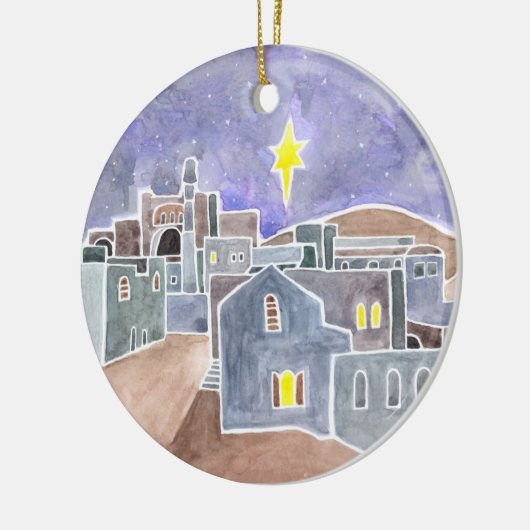 Bethlehem Ceramic Jesse Tree Ornament (Links)