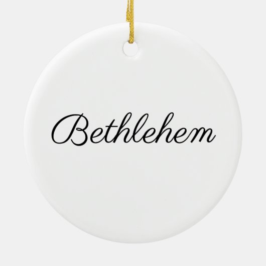 Bethlehem Ceramic Jesse Tree Ornament (Achterkant)