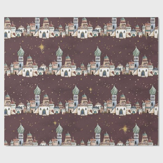 Bethlehem Christmas Cadeaupapier (Vlak)