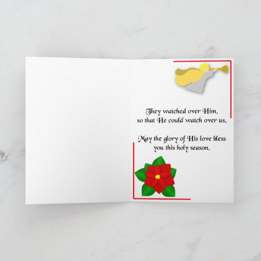 Bethlehem Christmas Kaart (Binnen)