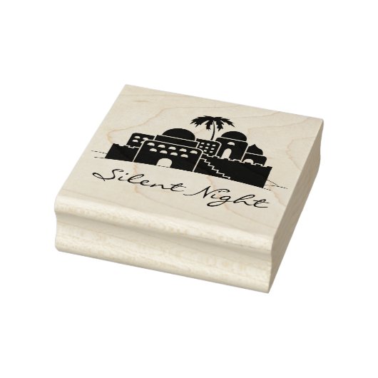Bethlehem Christmas Sentiment Rubber Art Stamp Rubberstempel (Stempel)