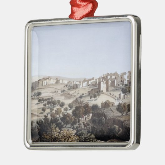 Bethlehem, gegraveerd door Terry Metalen Ornament (Links)