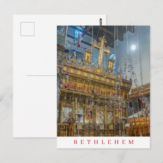 Bethlehem in de Geboortekerk Briefkaart (Voorkant / Achterkant)