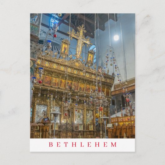 Bethlehem in de Geboortekerk Briefkaart (Voorkant)