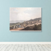 Bethlehem in Palestina, Uitzicht van het hoofddeel Canvas Afdruk (Insitu (Houten vloer))