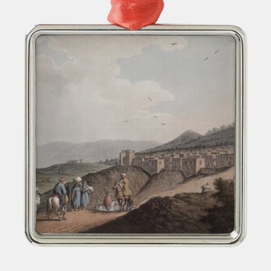 Bethlehem in Palestina, Uitzicht van het hoofddeel Metalen Ornament (Voorkant)