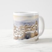 Bethlehem in Sneeuw Jumbo Mok – Serene (Voorkant rechts)