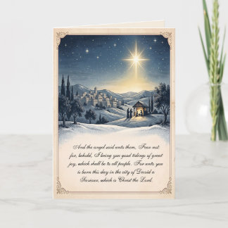 Bethlehem kerstkaart voor christenen feestdagen kaart