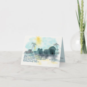 Bethlehem Kerstmis Feestdagen Kaart