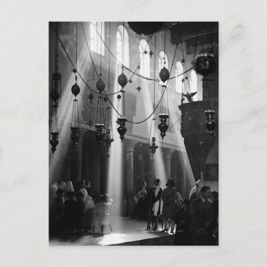 Bethlehem Kerstmis, jaren '40 Feestdagenkaart (Voorkant)