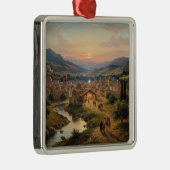 Bethlehem, Kerststal, Metalen Ornament (Rechts)