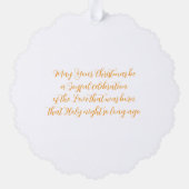 Bethlehem kerststal op maat ornament kaart (Achterkant)