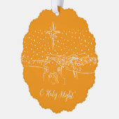 Bethlehem kerststal op maat ornament kaart (Links)