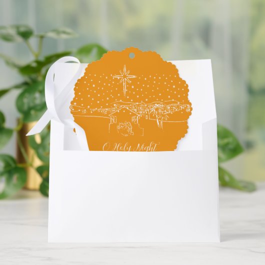 Bethlehem kerststal traditie ornament kaart (Envelop)