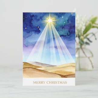 Bethlehem Nachtelijke Ster Kerstvakantie Feestdagenkaart