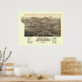 Bethlehem, NH Panoramic Map - 1883 Poster (Keuken)