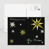 Bethlehem Night Shining Stars Briefkaart (Voorkant / Achterkant)