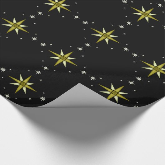 Bethlehem Night Shining Stars Cadeaupapier (Hoek)