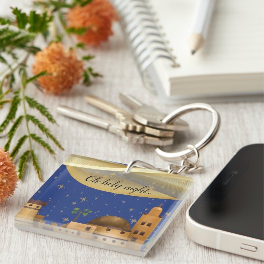 Bethlehem Oh Holy Night Sleutelhanger (Voorkant Rechts)