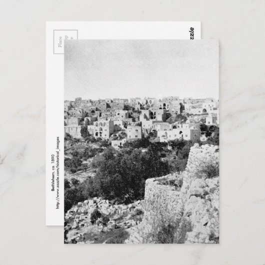 Bethlehem, ongeveer 1890 briefkaart (Voorkant / Achterkant)