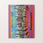 Bethlehem PA 11x14 ansichtkaart Legpuzzel (Verticaal)