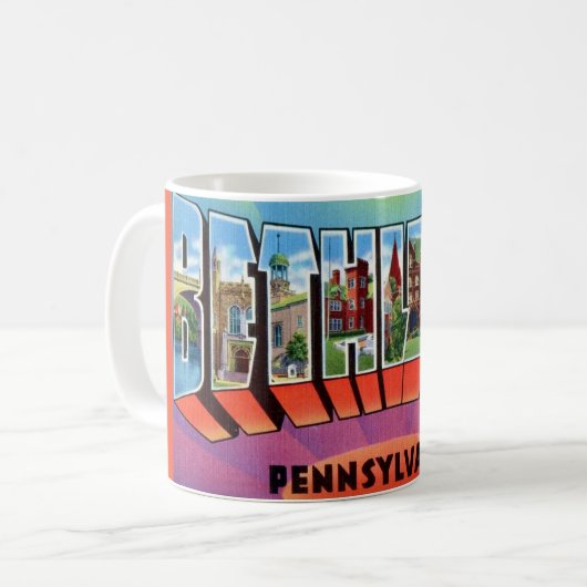 Bethlehem PA ansichtkaart Koffiemok (Voorkant links)