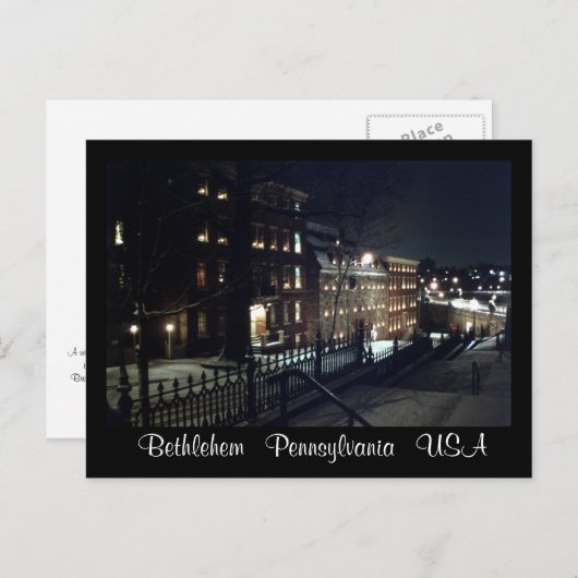 Bethlehem Pa USA 21 Briefkaart (Voorkant / Achterkant)