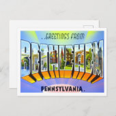 Bethlehem, Pennsylvania  Big Letters Briefkaart (Voorkant / Achterkant)