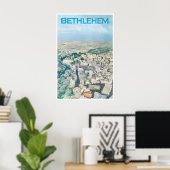 Bethlehem Reisposter Vintage Midden-Oosterse Kunst Poster (Thuiskantoor)