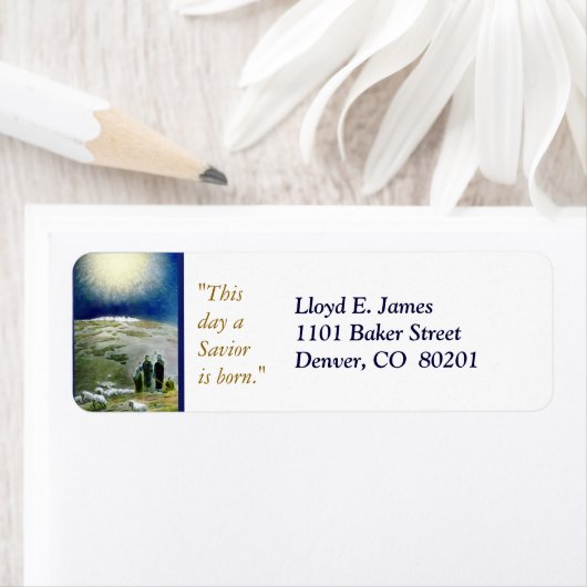  Bethlehem Shepherds Retouradreslabel Etiket (Insitu)