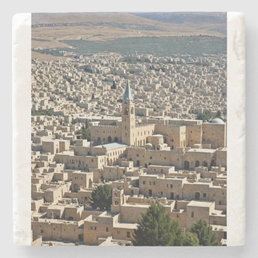 Bethlehem stad, Marmeren Stenen Achterbaan Onderzetter (Voorkant)