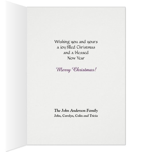 Bethlehem Star Cascade kerstkaart (Binnen (Rechts))