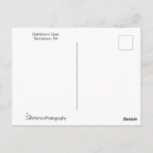 Bethlehem Steel PA Kerstmis Prettige feestdagen Briefkaart (Achterkant)