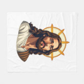 Bethlehem Ster Christus Vintage Graveerkleding Shi Fleece Deken (Voorkant (Horizontaal))