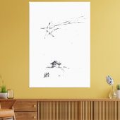 Bethlehem ster en drie koningen - Geboorteplaats Canvas Afdruk (Insitu (Woonkamer))