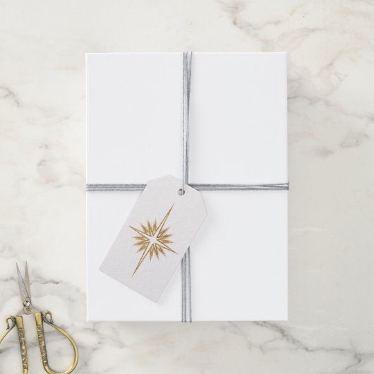 Bethlehem Ster Kerstmis Bijbeltekst Kerst Cadeaulabel (Met Touw)