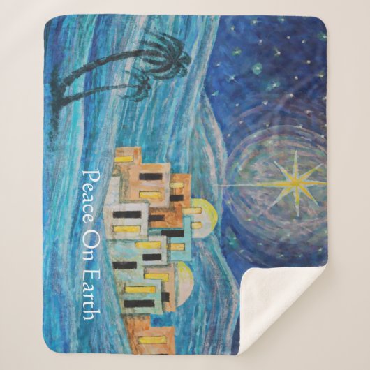 Bethlehem ster "Vrede op Aarde" deken (Voorkant)