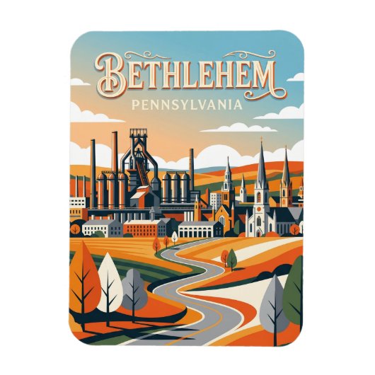 Bethlehem USA Magneet (Verticaal)