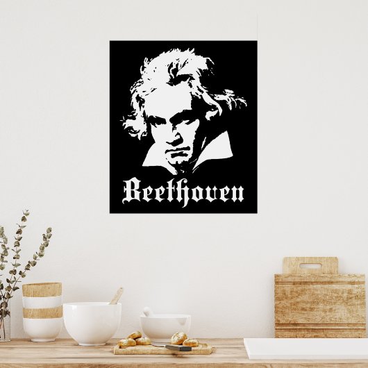 Bethoven Poster (Keuken)