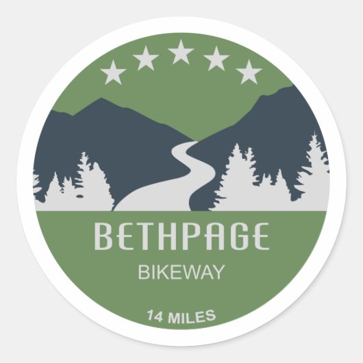 Bethpage Bikeway Ronde Sticker (Voorkant)