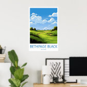 Bethpage Black Golfbaan Reisprint Muur Kunst Poster (Thuiskantoor)