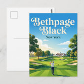 Bethpage Black Golfbaan VS Briefkaart (Voorkant / Achterkant)