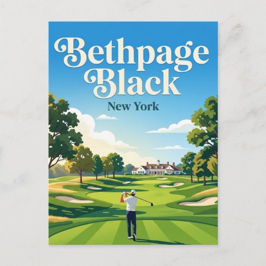 Bethpage Black Golfbaan VS Briefkaart (Voorkant)
