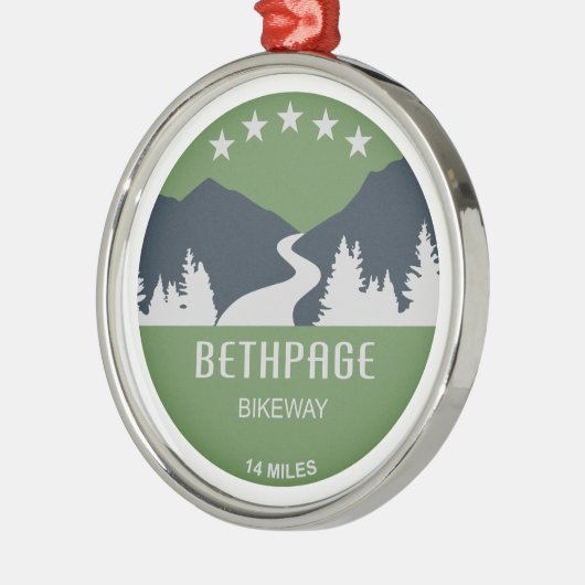 Bethpage-fietspad Metalen Ornament (Links)