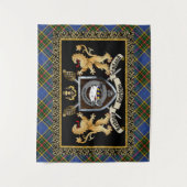 Bethune Clan Badge & Motto w/Lions Wandkleed (Voorkant)